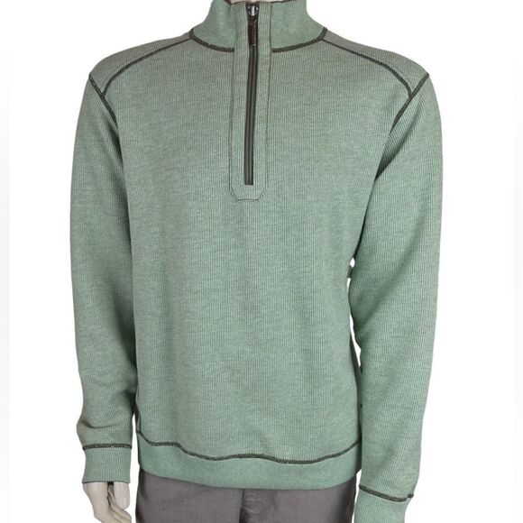 Tommy Bahama Flipshore 1/2 Zip Reversible Sweatshirt Excellent Condition XL - Picture 7 of 11